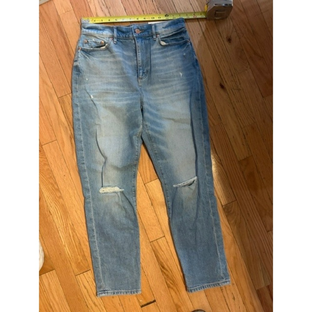 LOFT Womens High Waist Boyfriend Jeans Light Distressed Size 27 4P New T01-18